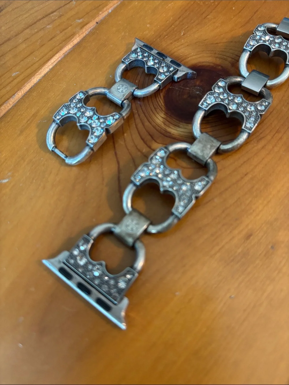 Tory Burch Double T Crystal Apple Watch Band